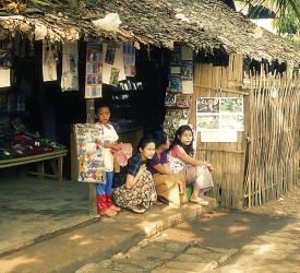 One of the many shops in the camp.