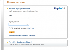 You do not need to pay by PayPal